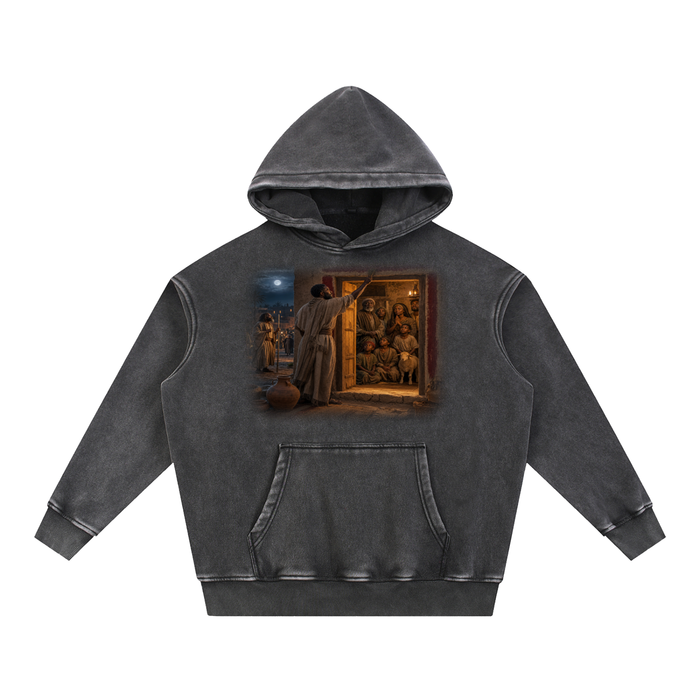Jubilore "Moses" Snow Wash Fleece Oversize Hoodie