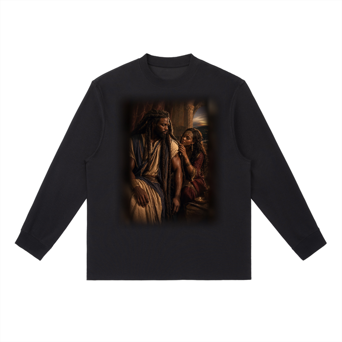 Jubilore "Samson" Essential Crewneck Long-Sleeve T-Shirt