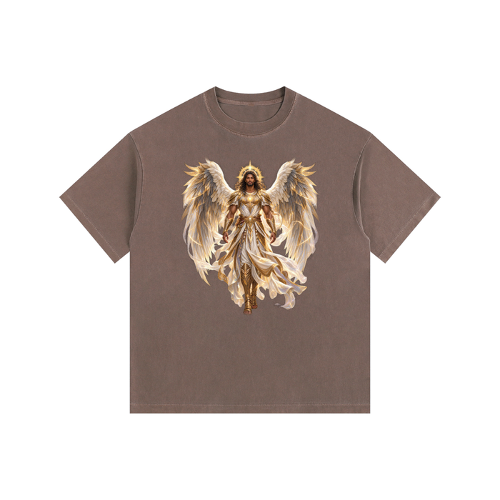 Jubilore "Powers" Vintage Washed Oversized Cotton T-Shirt