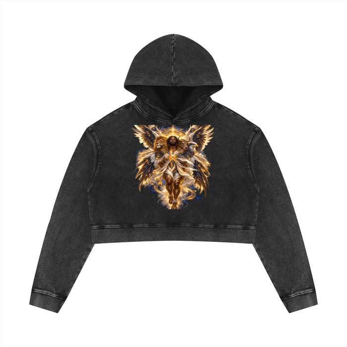 Jubiloré Cherubim Women’s Mineral Washed Crop Hoodie