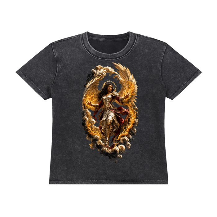 Jubiloré Angel Vintage Wash Drop Shoulder T-shirt