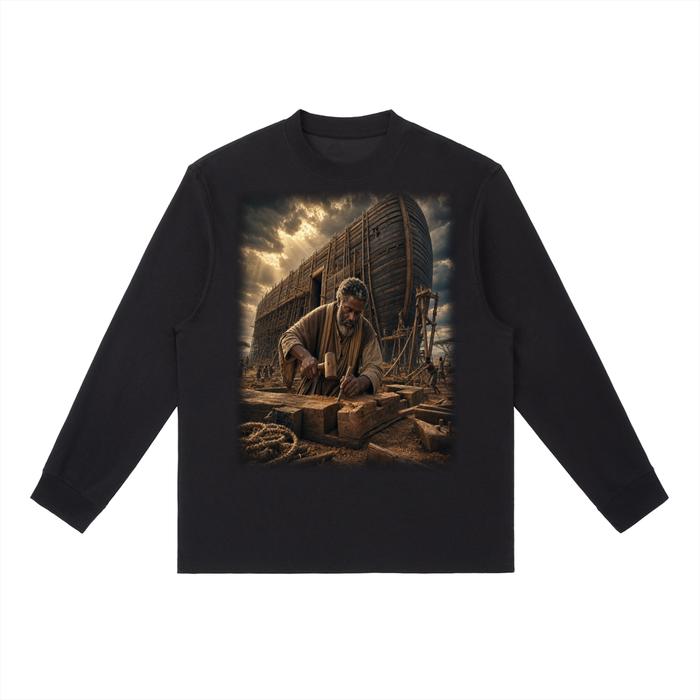 Jubilore "Noah" Essential Crewneck Long-Sleeve T-Shirt