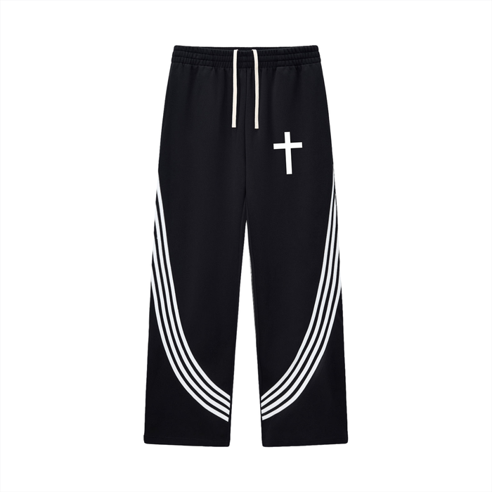 Jubilore Curved Stripe Straight Sweatpants
