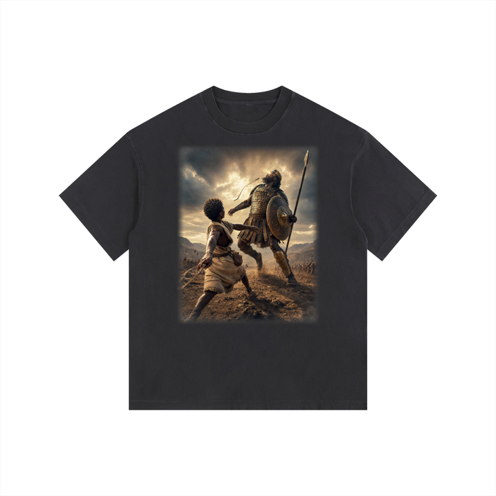 Jubilore “David” Vintage Washed Oversized Cotton T-Shirt