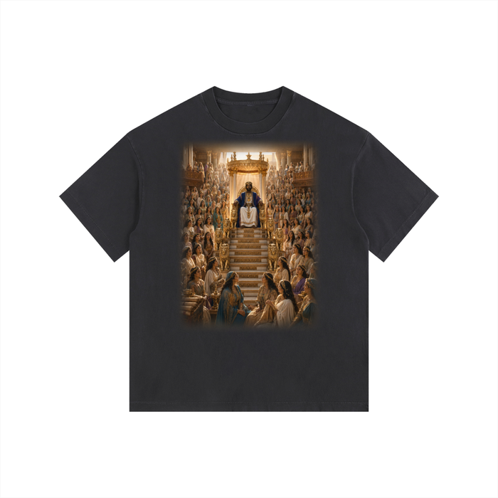 Jubilore “Solomon” Vintage Washed Oversized Cotton T-Shirt