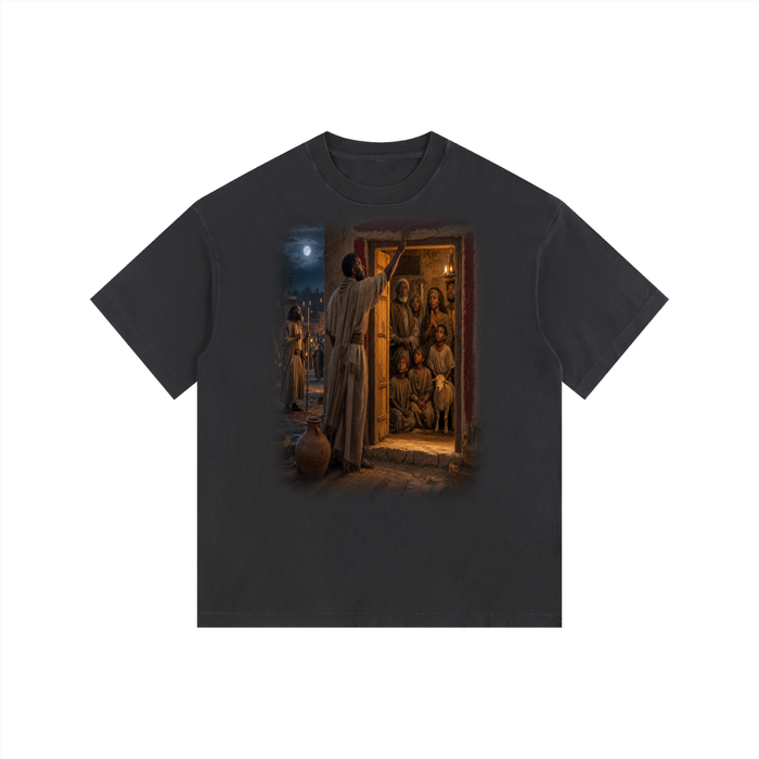 Jubilore “Moses” Vintage Washed Oversized Cotton T-Shirt