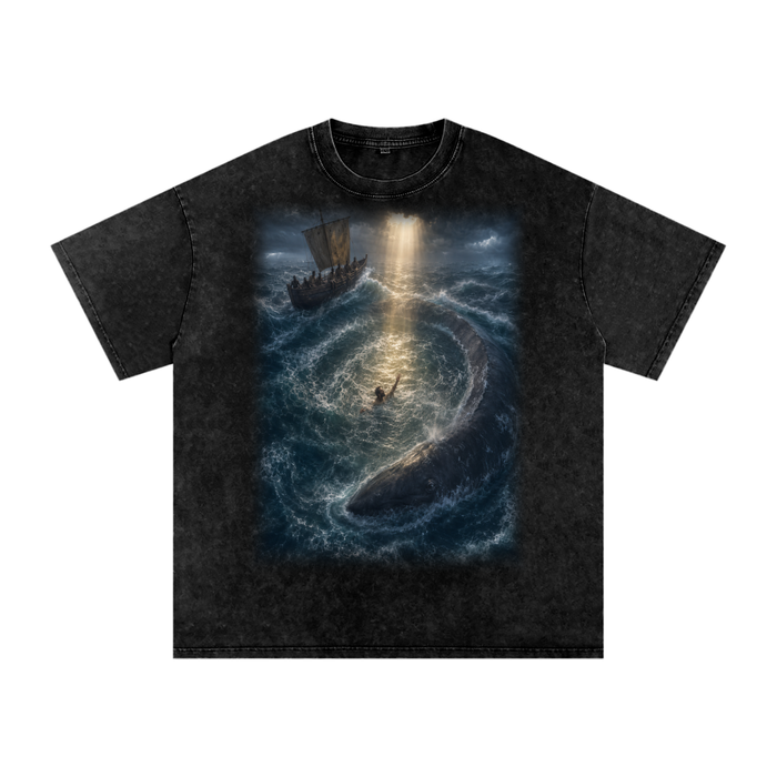 Jubilore "Jonah" Snow Washed Oversized Cotton T-Shirt