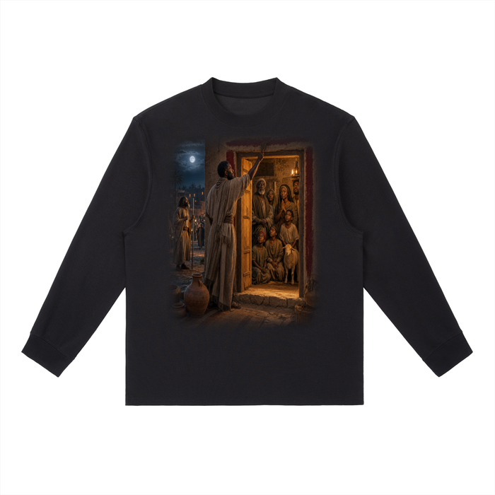 Jubilore “Moses” Essential Crewneck Long-Sleeve T-Shirt