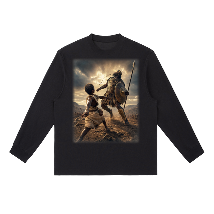Jubilore "David" Essential Crewneck Long-Sleeve T-Shirt