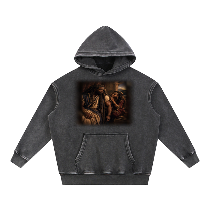 Jubilore "Samson" Snow Wash Fleece Oversize Hoodie