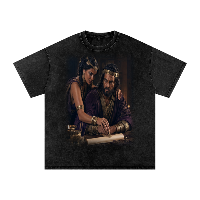 Jubilore “Jezebel” Snow Washed Oversized Cotton T-Shirt