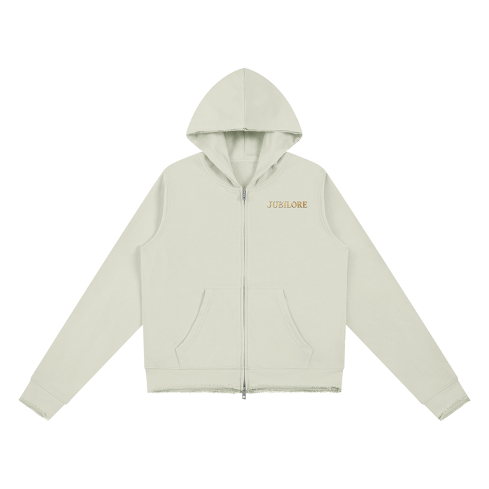 Jubiloré Women’s Raw Edge Full Zip Hoodie