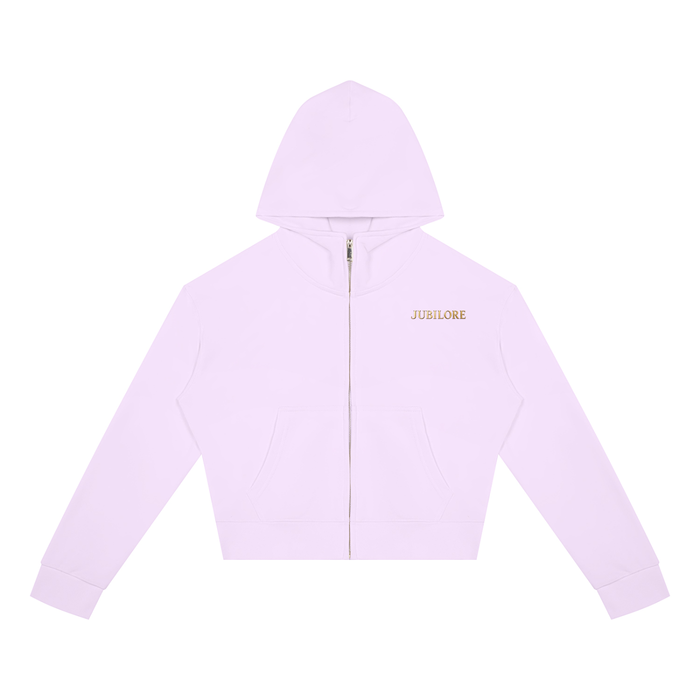 Jubiloré Women's Crop Full Zip Hoodie
