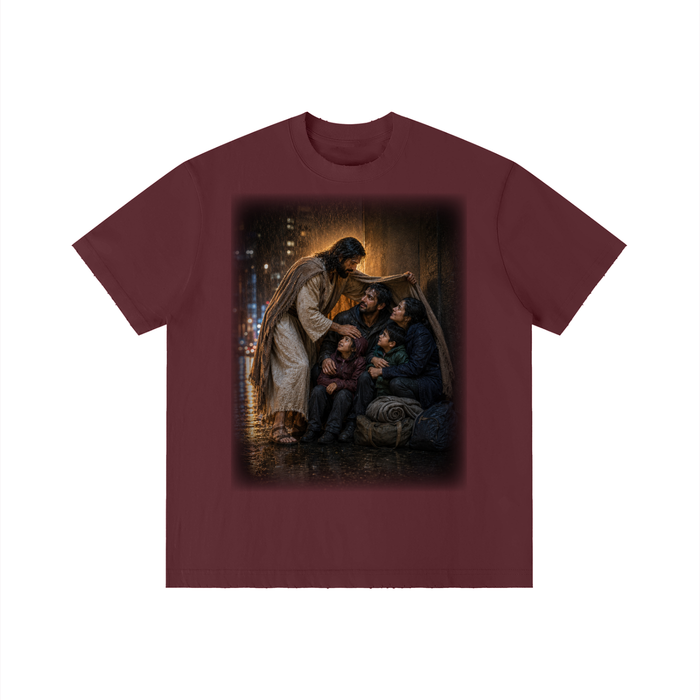 Jubilore "Christ Saves" Unisex Vintage Wash Distressed T-Shirt