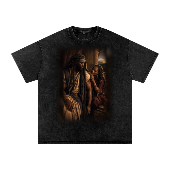 Jubilore “Samson” Snow Washed Oversized Cotton T-Shirt