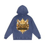 Jubilore "Virtues" Snow Washed Loose Cotton Hoodie