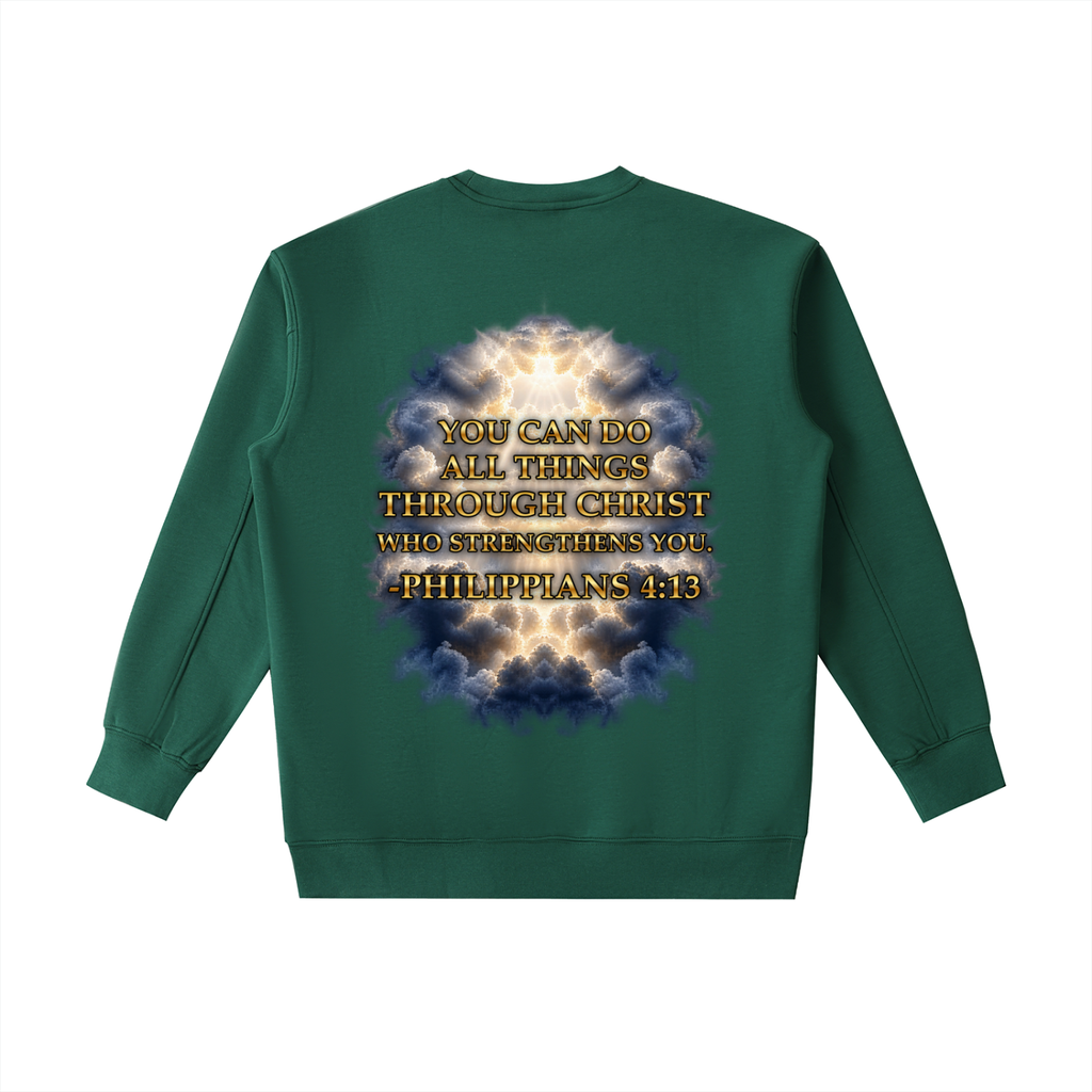 Jubilore "Christ Saves" Essential Heavyweight Crewneck Sweatshirt