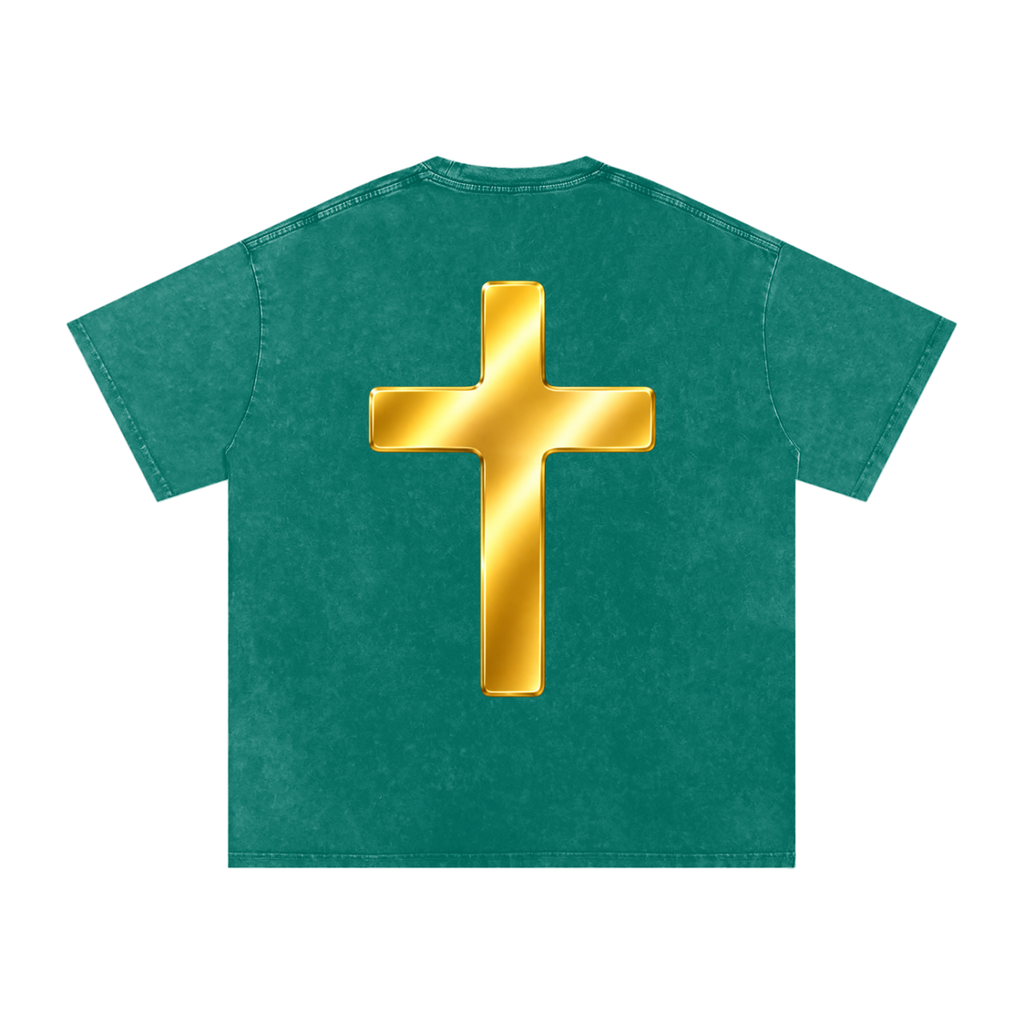 Jubilore "Shroud of Turin" Snow Washed Oversized Cotton T-Shirt