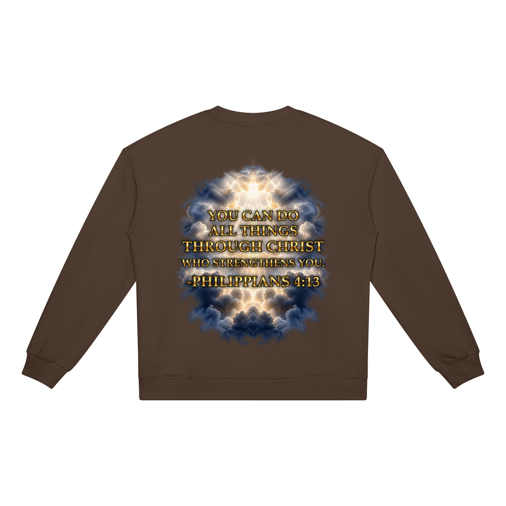 Jubilore "Christ Saves" Unisex Heavyweight Crewneck Sweatshirt