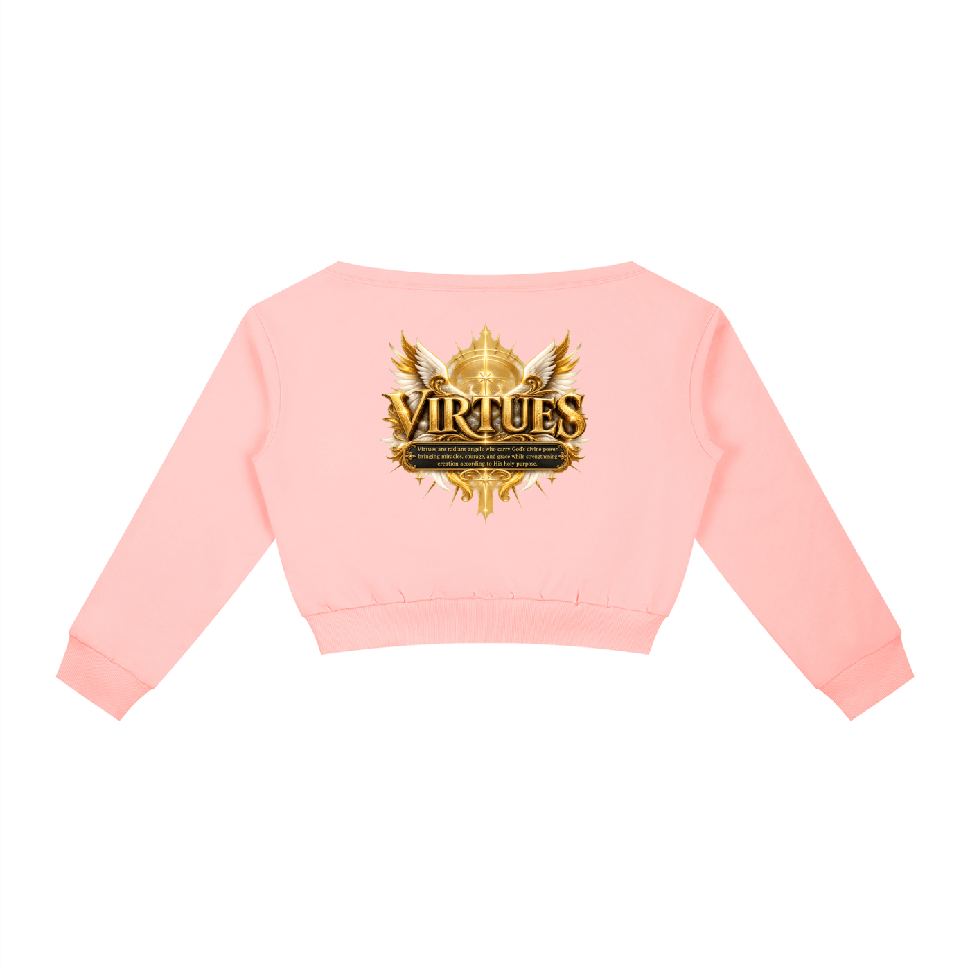 Jubiloré "Virtues" Women's Off-Shoulder Sweatshirt