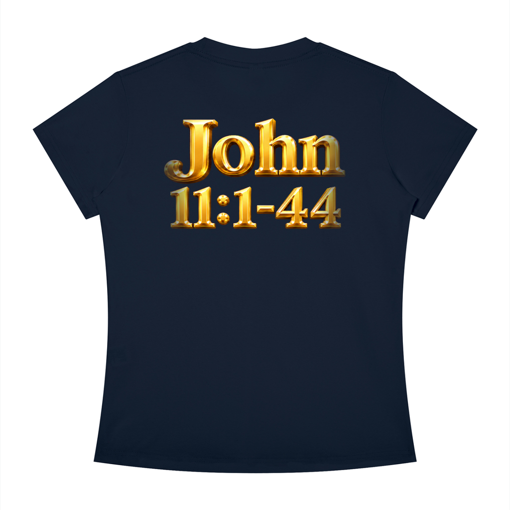 Jubiloré “Jesus Resurrects Lazarus” Women's Slim Fit Crewneck T-Shirt
