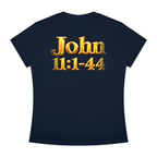 Jubiloré “Jesus Resurrects Lazarus” Women's Slim Fit Crewneck T-Shirt
