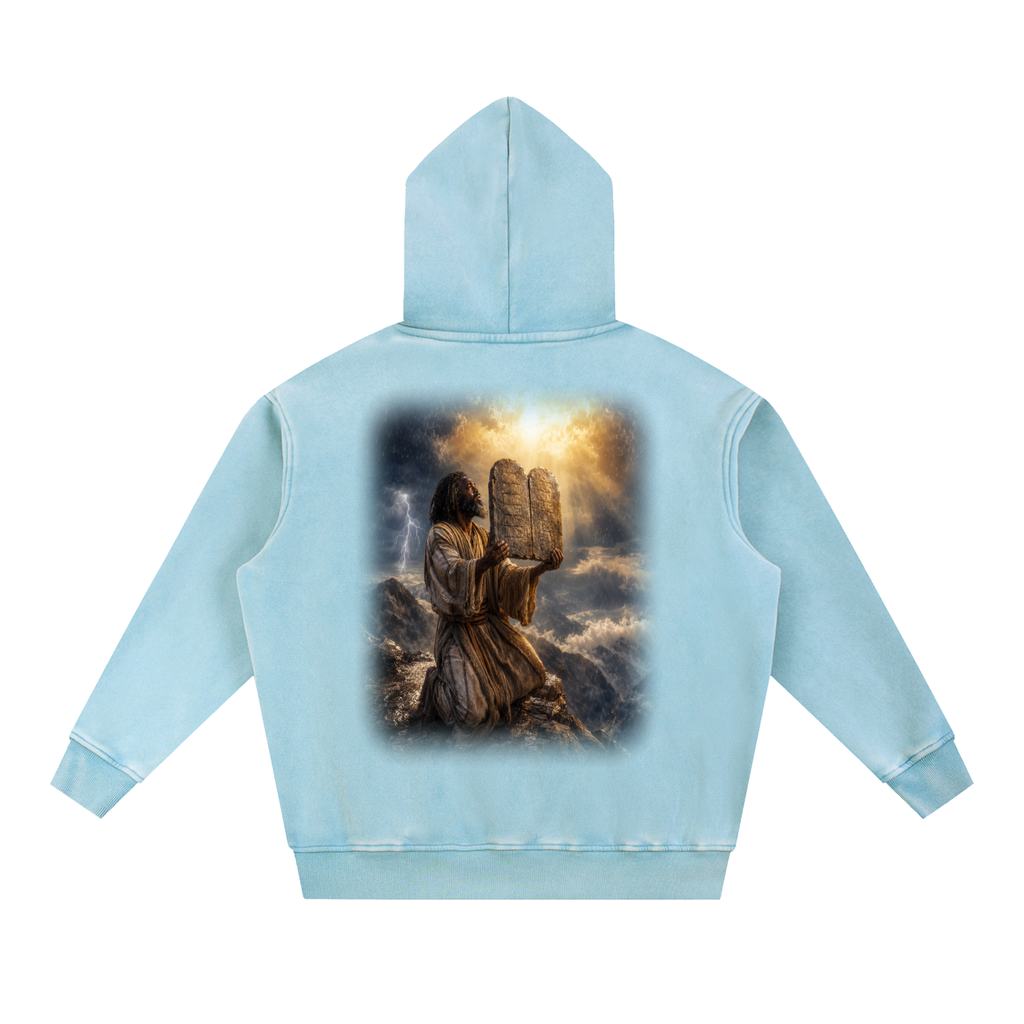 Jubilore "Moses" Snow Wash Fleece Oversize Hoodie