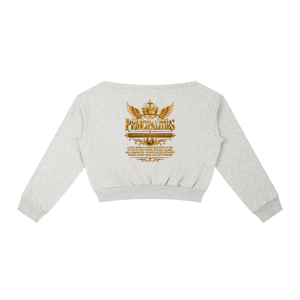Jubiloré "Principalities" Women's Off-Shoulder Sweatshirt