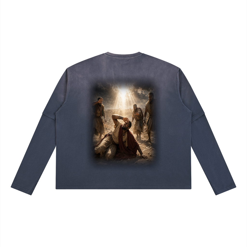 Jubilore “Paul” Unisex Vintage Wash Layered T-Shirt