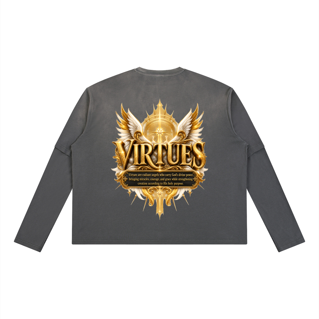 Jubilore "Virtues" Unisex Vintage Wash Layered T-Shirt