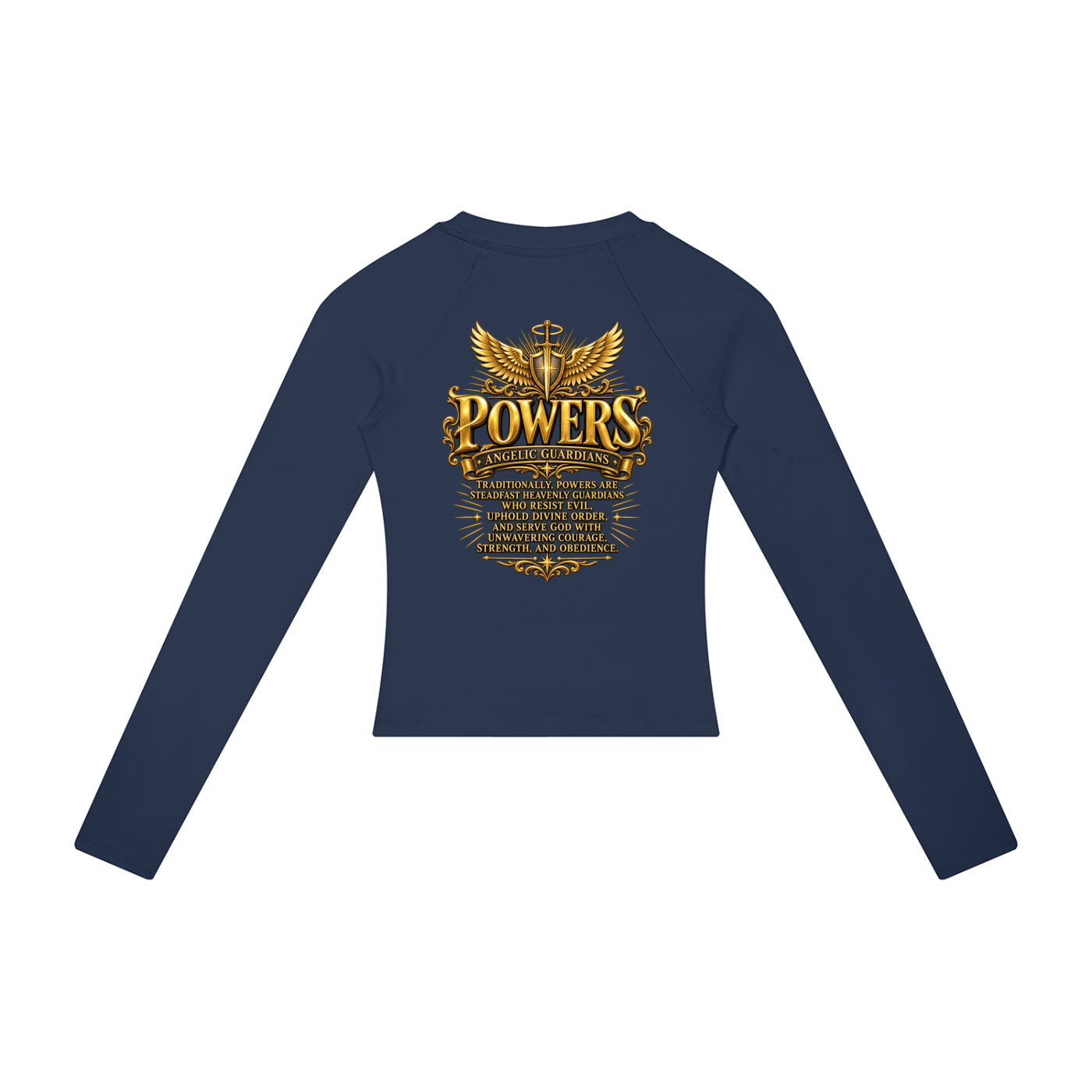 Jubiloré "Powers" Women’s Slim Raglan Long Sleeve T-Shirt