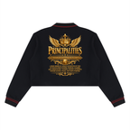 Jubiloré "Principalities" Women’s Crop Collared Sweatshirt