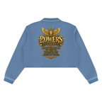 Jubiloré "Powers" Women’s Crop Collared Sweatshirt