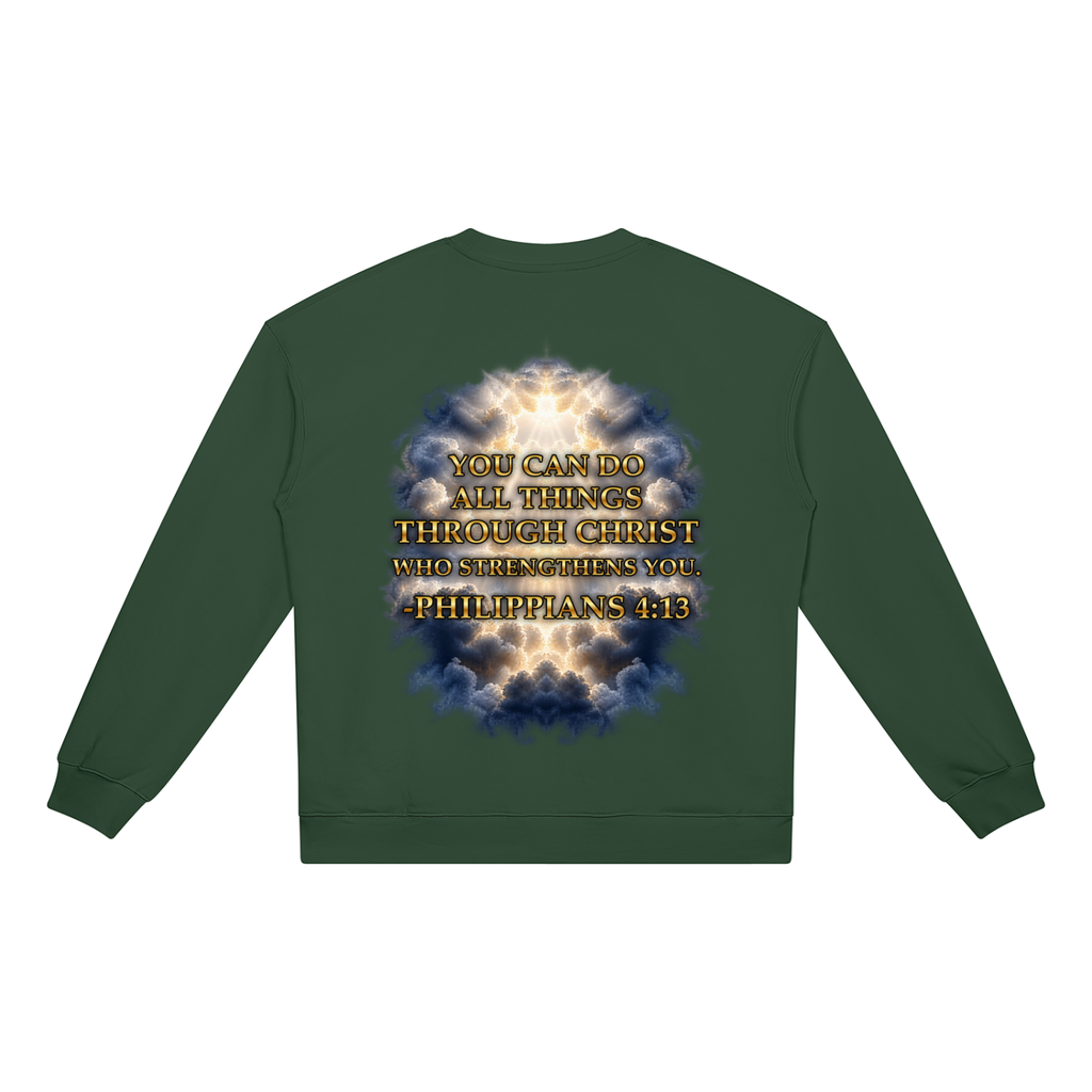 Jubilore "Christ Saves" Unisex Heavyweight Crewneck Sweatshirt