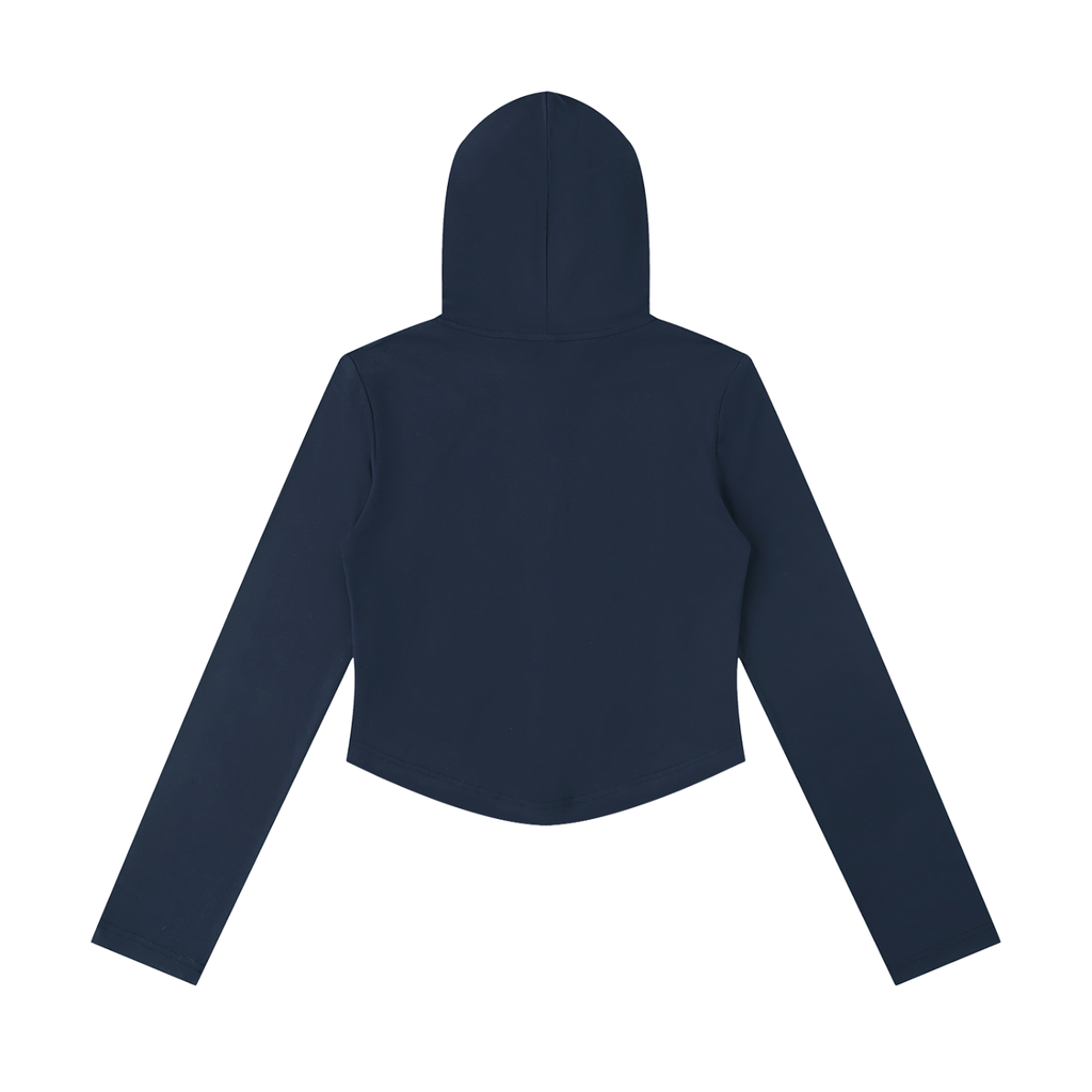 Jubiloré Women's Slim Cropped Full Zip Hoodie