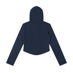 Jubiloré Women's Slim Cropped Full Zip Hoodie