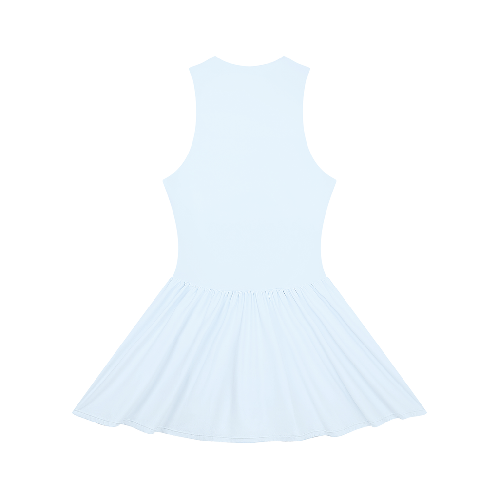 Jubilore Women’s Ruched Sleeveless Full-Zip Dress