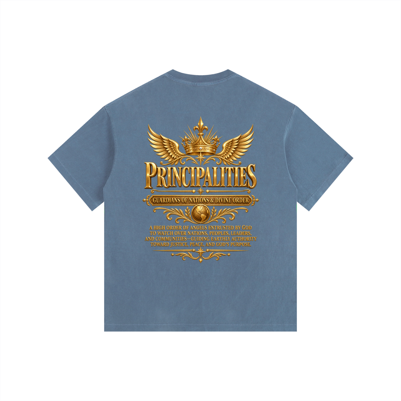 Jubilore "Principalities" Vintage Washed Oversized Cotton T-Shirt