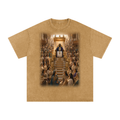 Jubilore “Solomon” Snow Washed Oversized Cotton T-Shirt