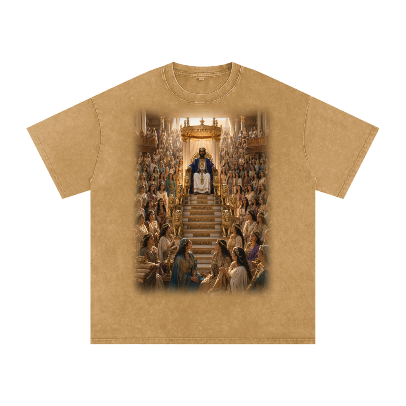 Jubilore “Solomon” Snow Washed Oversized Cotton T-Shirt