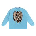 Jubilore "Michael" Snow Washed Frayed Edge T-Shirt
