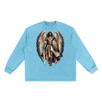 Jubilore "Michael" Snow Washed Frayed Edge T-Shirt
