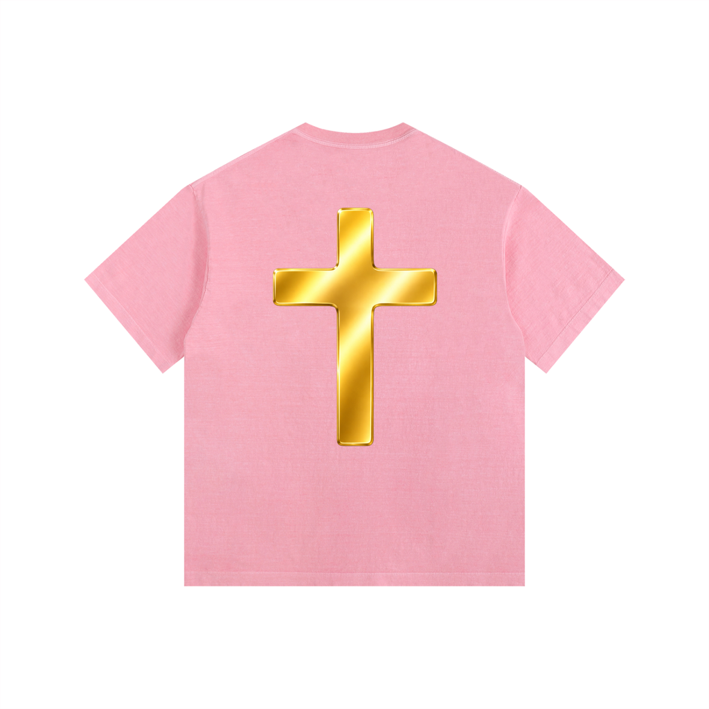 Jubilore "Jesus Is LORD" Vintage Washed Oversized Cotton T-Shirt