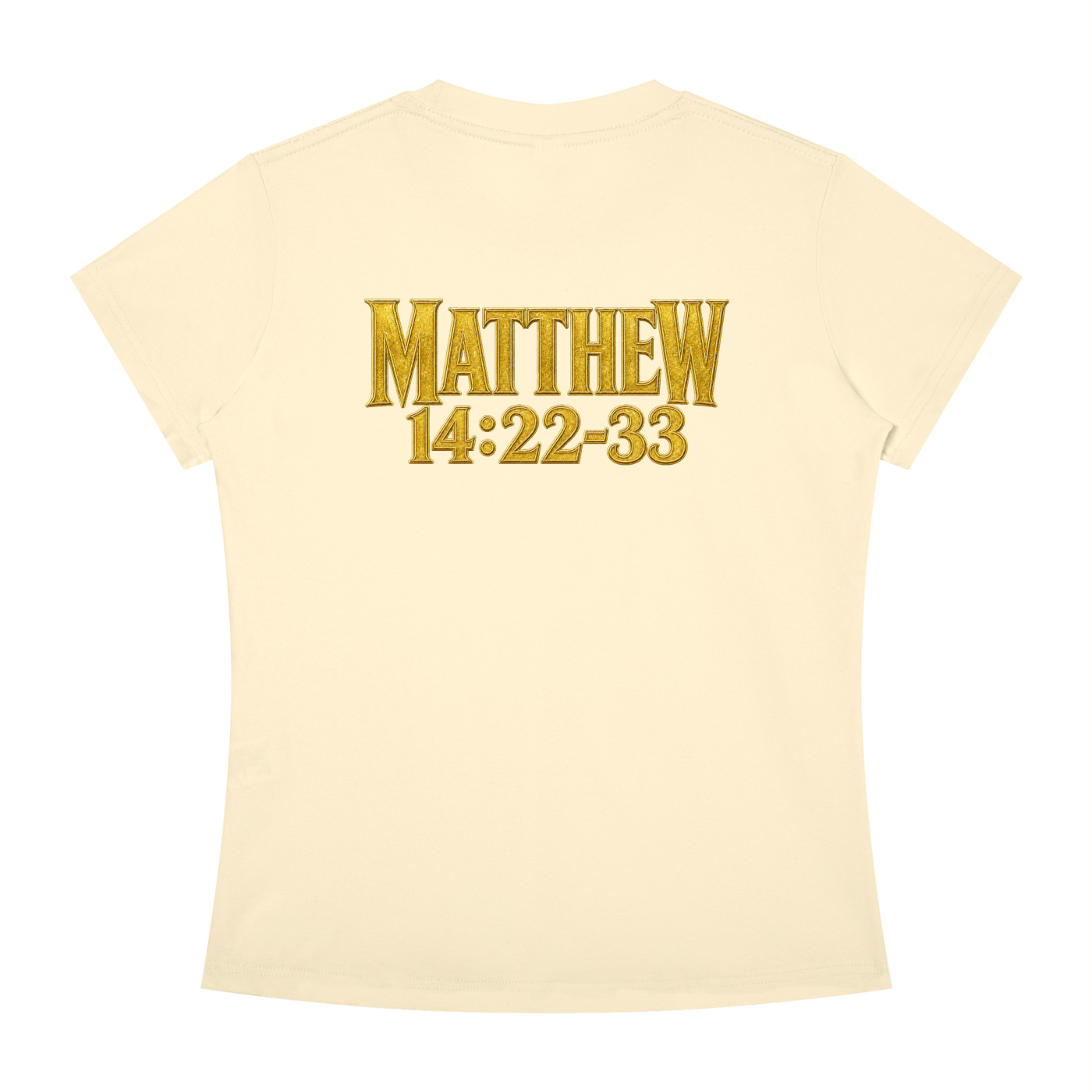 Jubiloré "Jesus Walks On Water" Women's Slim Fit Crewneck T-Shirt