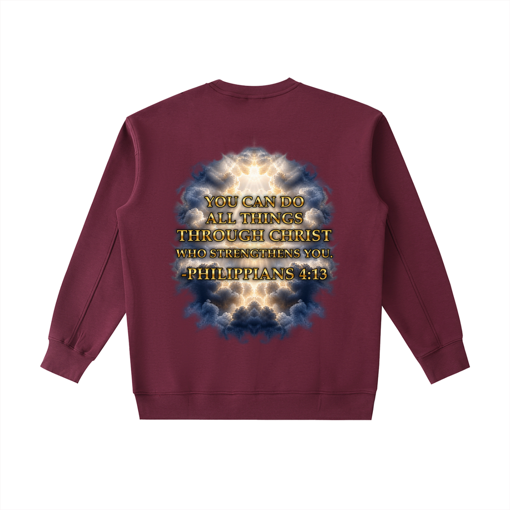 Jubilore "Christ Saves" Essential Heavyweight Crewneck Sweatshirt