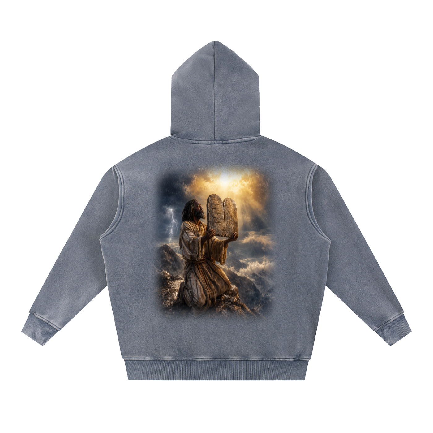 Jubilore "Moses" Snow Wash Fleece Oversize Hoodie