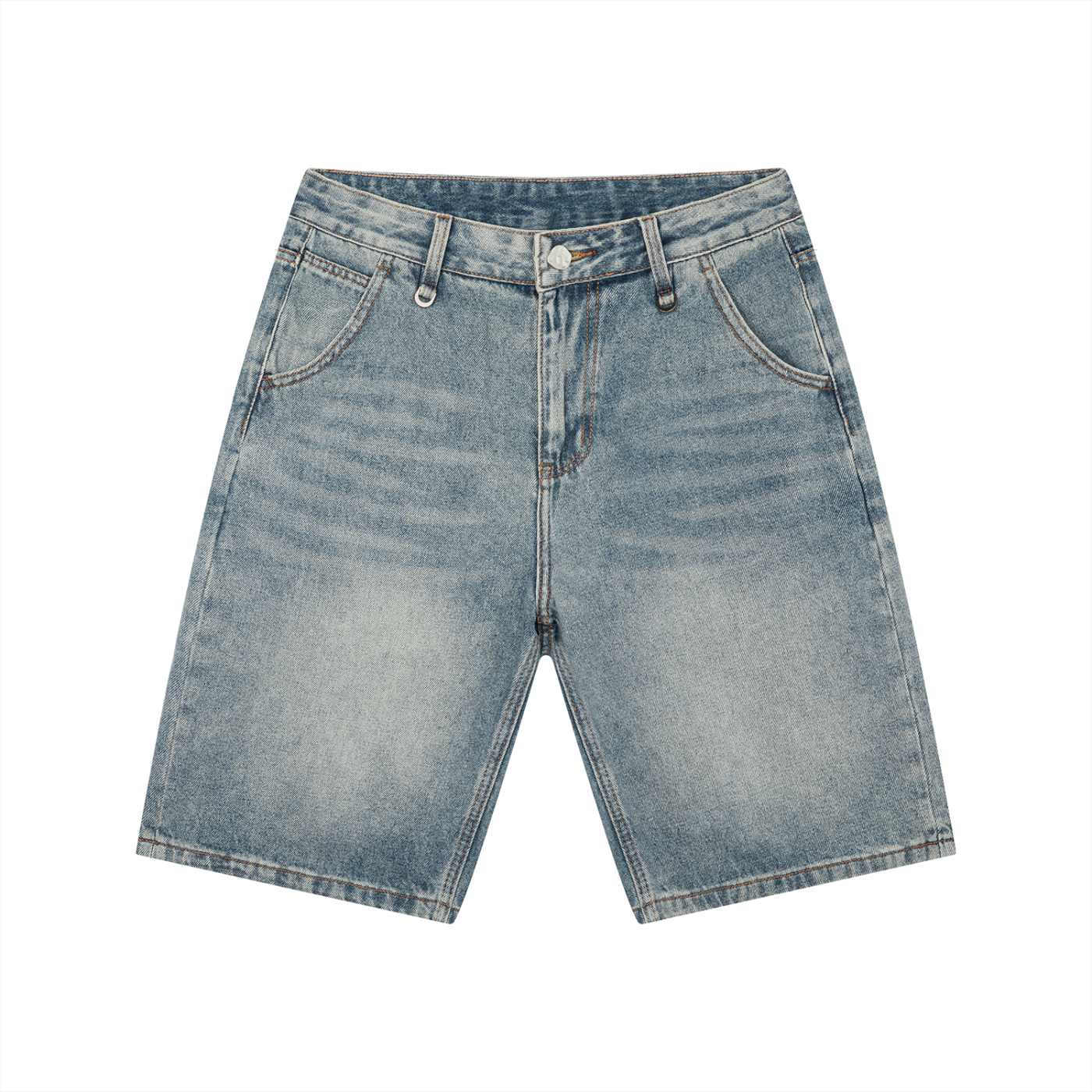 Jubilore Men's Vintage Wash Denim Shorts