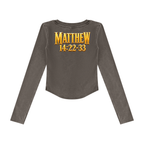Jubilore "Jesus Walks On Water" Women’s Vintage Wash Crop T-Shirt