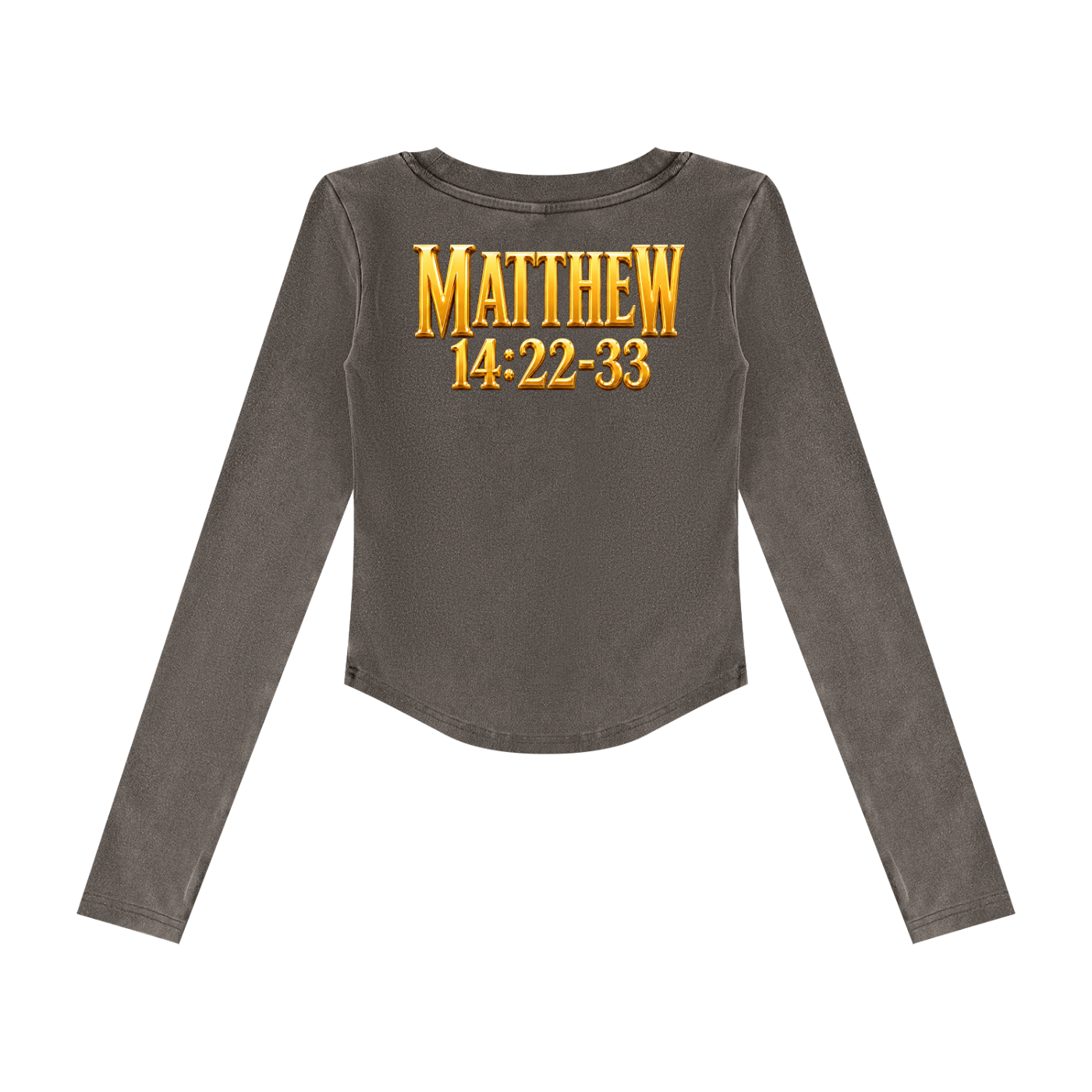Jubilore "Jesus Walks On Water" Women’s Vintage Wash Crop T-Shirt