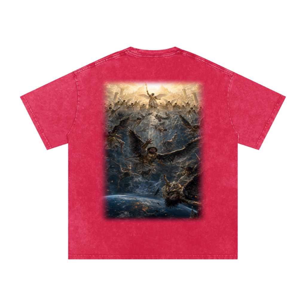 Jubilore "Three Wise Men" Snow Washed Oversized Cotton T-Shirt